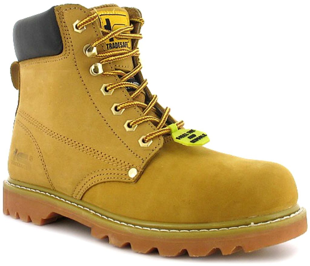 These supportive, steel-toe safety boots from Tradesafe are incredible value.
