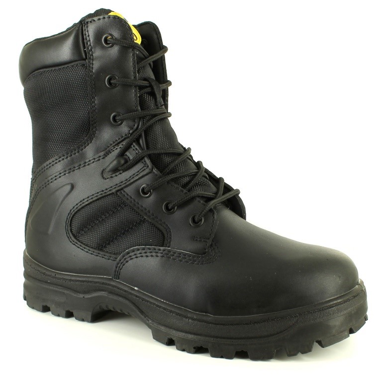 These Tradesafe Drill boots offer hardcore protection with steel toe cap and midsole.